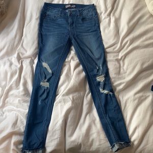 High rise stretch denim skinny fit size 0-2